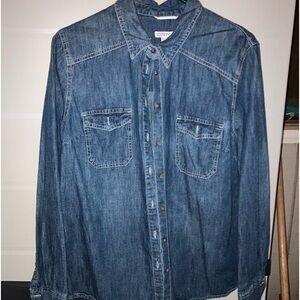 Merona brand like new button down jeans shirt